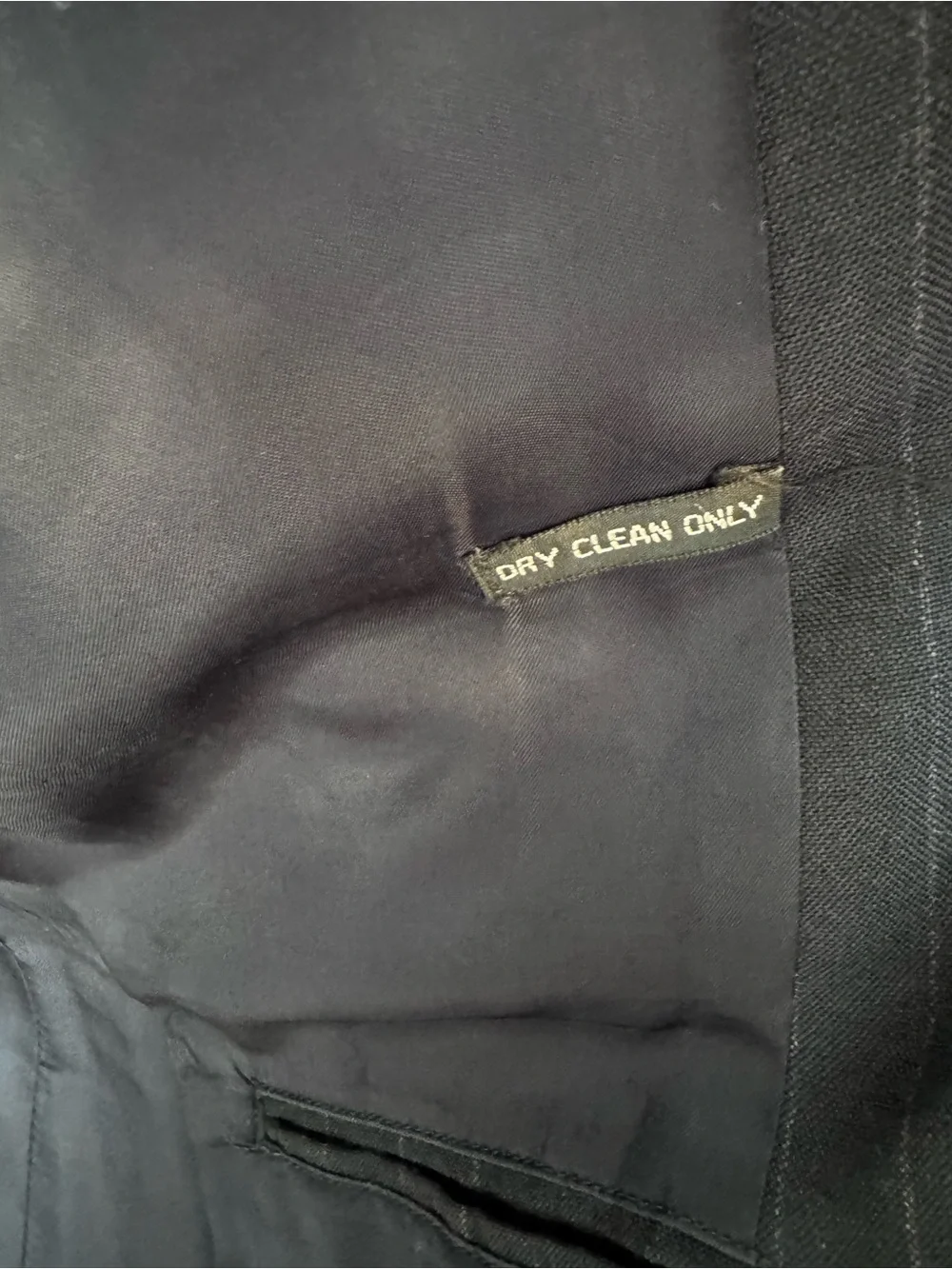 Vintage Men's Pinstripe Suit Jacket & Pants - Navy